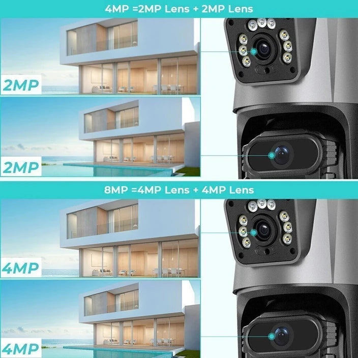 📸 Cámara WiFi 4K con doble lente