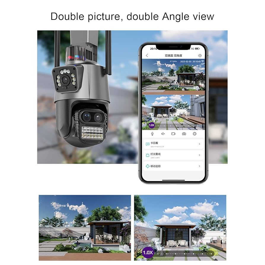 📸 Cámara WiFi 4K con doble lente