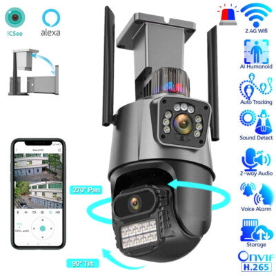📸 Cámara WiFi 4K con doble lente