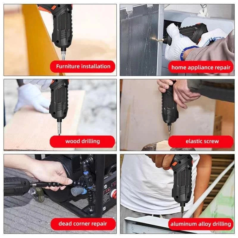 Kit Destornillador Inalámbrico Recargable