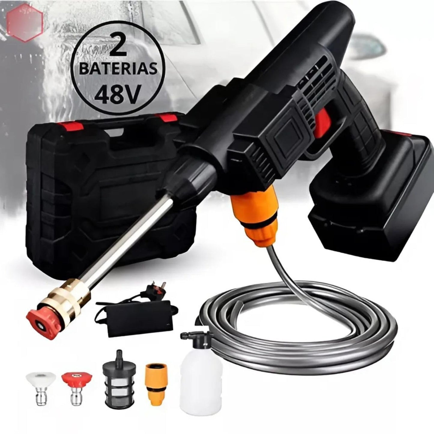 Hidrolavadora Recargable 2 Baterias