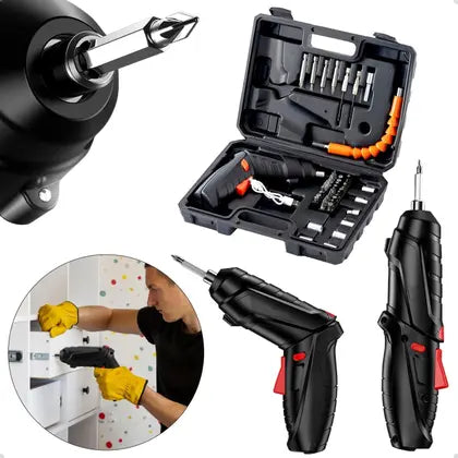 Kit Destornillador Inalámbrico Recargable